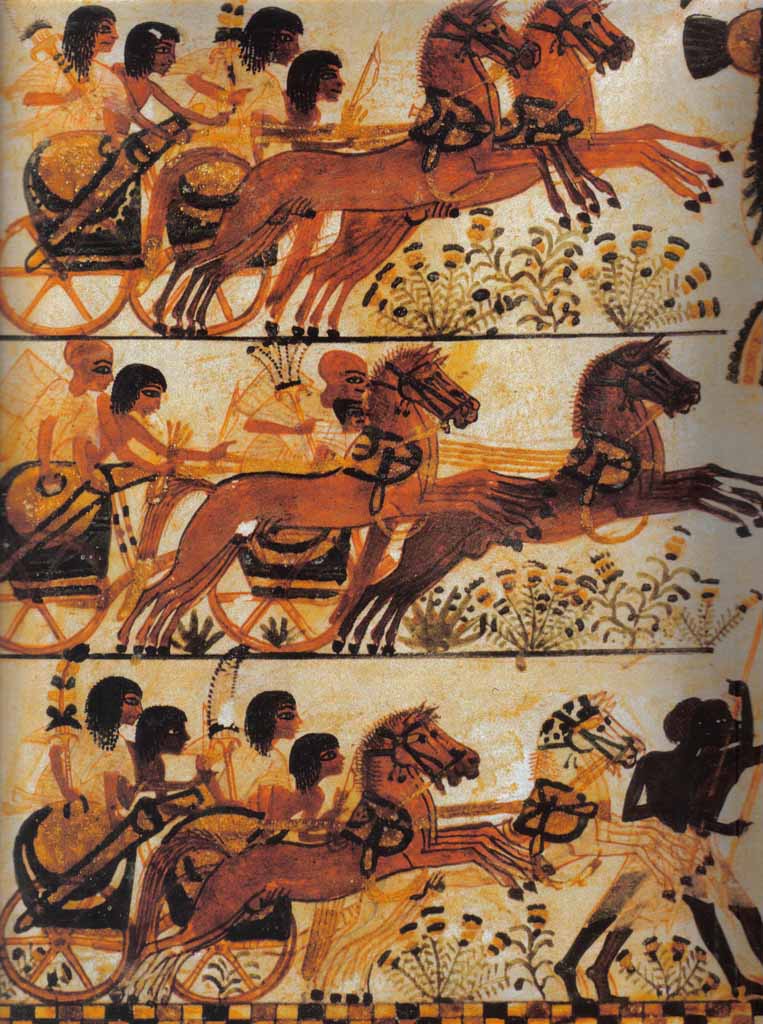 Росписи деревянного сундука из гробницы Тутанхамона