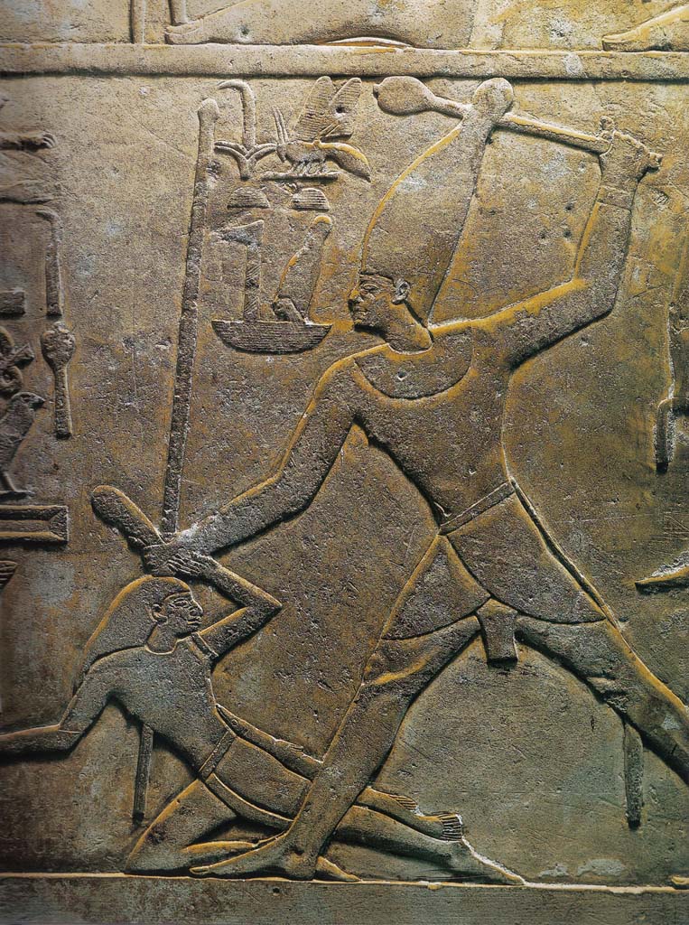 Рельеф из заупокойного храма фараона Монтухотепа II